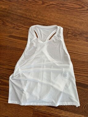 NWT Athleta grid knit singlet top white small S